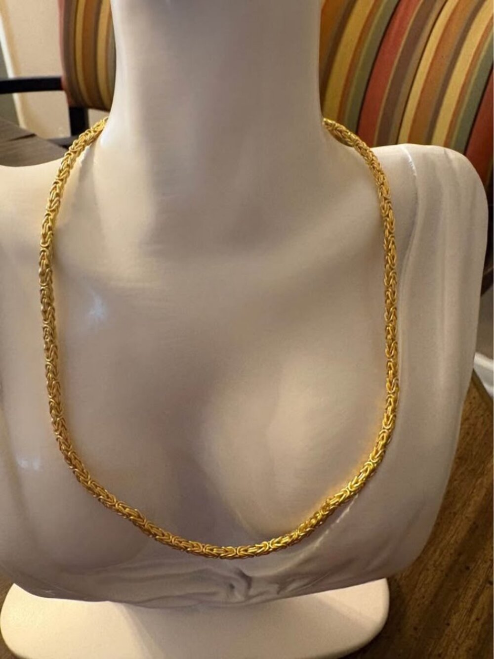 2.8mm Byzantine Chain Necklace, 20.2g, 16 inches, Sterling Silver